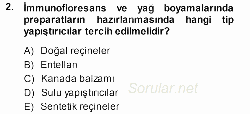Temel Veteriner Patoloji 2013 - 2014 Ara Sınavı 2.Soru