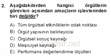 Eğitim Sosyolojisi 2013 - 2014 Dönem Sonu Sınavı 2.Soru