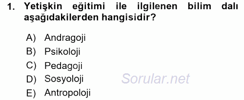 İşletmelerde Eğitim ve Geliştirme 2015 - 2016 Ara Sınavı 1.Soru