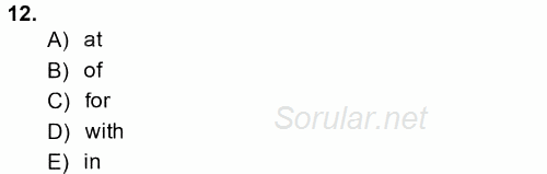 Pedagojik Gramer 2 2014 - 2015 Tek Ders Sınavı 12.Soru