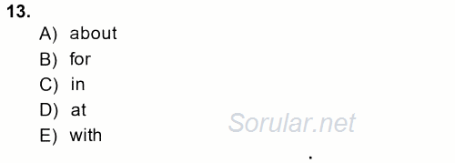 Pedagojik Gramer 2 2014 - 2015 Tek Ders Sınavı 13.Soru