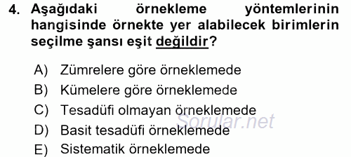 Pazarlama Yönetimi 2015 - 2016 Tek Ders Sınavı 4.Soru