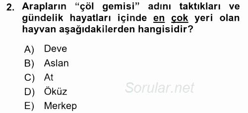 İslam Tarihi ve Medeniyeti 1 2017 - 2018 Ara Sınavı 2.Soru