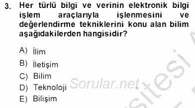 Çağrı Merkezinde Müşteri İlişkileri Yönetimi 2014 - 2015 Ara Sınavı 3.Soru