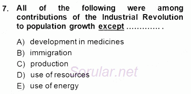İleri Okuma Ve Yazma Becerileri 2 2014 - 2015 Dönem Sonu Sınavı 7.Soru