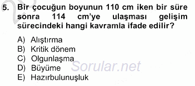 Eğitim Psikolojisi 2012 - 2013 Ara Sınavı 5.Soru