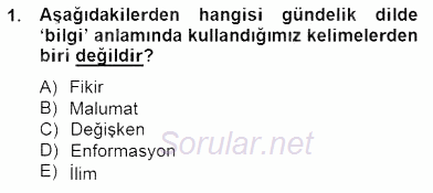 Marka İletişiminde Analiz ve Araştırma 1 2014 - 2015 Ara Sınavı 1.Soru