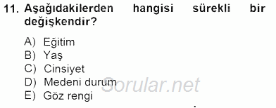 Marka İletişiminde Analiz ve Araştırma 1 2014 - 2015 Ara Sınavı 11.Soru