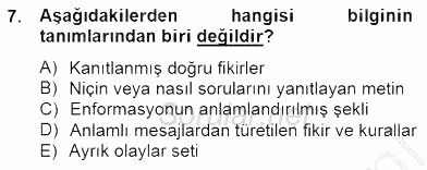 Marka İletişiminde Analiz ve Araştırma 1 2014 - 2015 Ara Sınavı 7.Soru