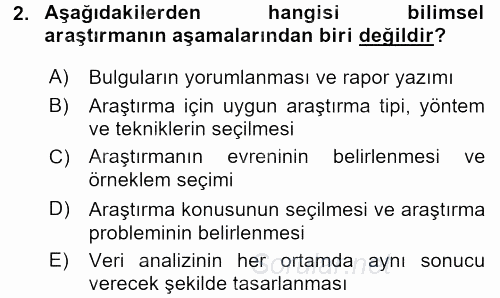 Sosyolojiye Giriş 2017 - 2018 Dönem Sonu Sınavı 2.Soru