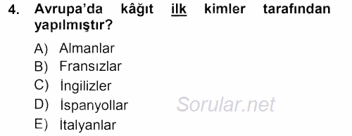İletişim Ortamları Tasarımı 2012 - 2013 Dönem Sonu Sınavı 4.Soru
