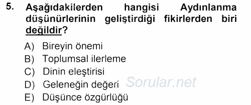 Sosyolojide Araştırma Yöntem ve Teknikleri 2012 - 2013 Ara Sınavı 5.Soru