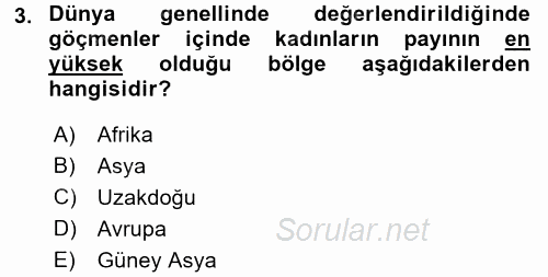 Çalışma Ekonomisi 2 2015 - 2016 Ara Sınavı 3.Soru