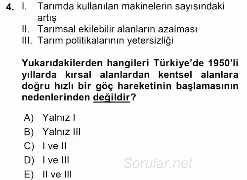 Çalışma Ekonomisi 2 2015 - 2016 Ara Sınavı 4.Soru