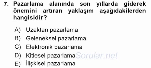 Muhasebe Yazılımları 2017 - 2018 Dönem Sonu Sınavı 7.Soru