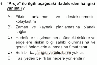 Fotoğraf ve Video Proje Geliştirme 2015 - 2016 Ara Sınavı 1.Soru