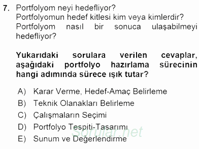 Fotoğraf ve Video Proje Geliştirme 2015 - 2016 Ara Sınavı 7.Soru