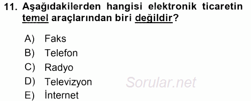 Kongre ve Etkinlik Yönetimi 2015 - 2016 Tek Ders Sınavı 11.Soru