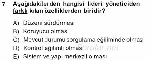 Küçük İşletme Yönetimi 2013 - 2014 Tek Ders Sınavı 7.Soru Küçük İşletme Yönetimi 2013 - 2014 Tek Ders Sınavı 7.Soru