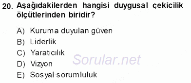 Kurumsal İletişim 2014 - 2015 Dönem Sonu Sınavı 20.Soru