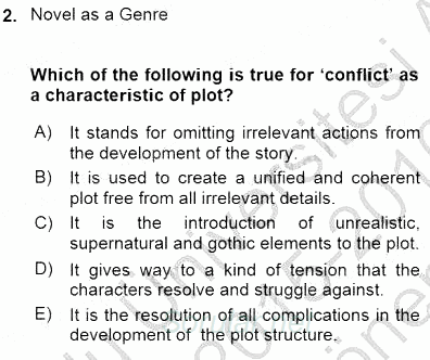 İngiliz/Amerikan Edebiyatı 1 2015 - 2016 Dönem Sonu Sınavı 2.Soru