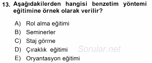 Memur Hukuku 2017 - 2018 Ara Sınavı 13.Soru