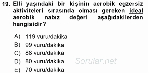 Temel Sağlık Ve Hastalık Bilgisi 2016 - 2017 Ara Sınavı 19.Soru