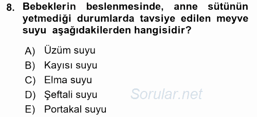 Gıda Coğrafyası 2016 - 2017 Dönem Sonu Sınavı 8.Soru