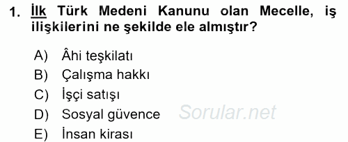 Sosyal Politika 2017 - 2018 Ara Sınavı 1.Soru