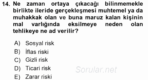 Sosyal Politika 2017 - 2018 Ara Sınavı 14.Soru