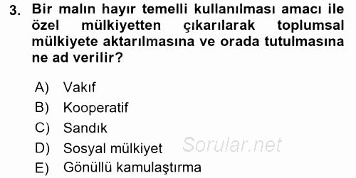 Sosyal Politika 2017 - 2018 Ara Sınavı 3.Soru