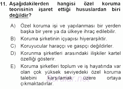 Kriminoloji 2015 - 2016 Dönem Sonu Sınavı 11.Soru