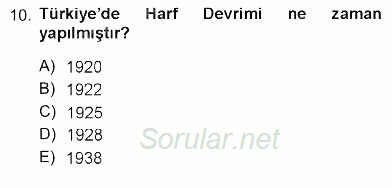 Toplum ve İletişim 2012 - 2013 Ara Sınavı 10.Soru