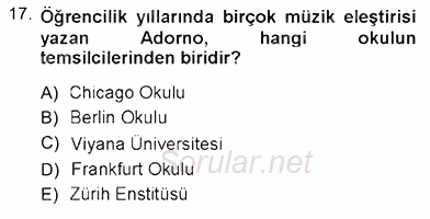 Toplum ve İletişim 2012 - 2013 Ara Sınavı 17.Soru