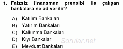 Dış Ticaretle İlgili Kurumlar ve Kuruluşlar 2017 - 2018 Dönem Sonu Sınavı 1.Soru