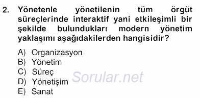 Bina ve Site Yöneticiliği 2012 - 2013 Ara Sınavı 2.Soru