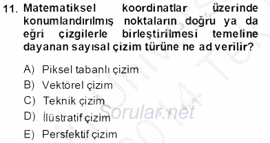 Sayısal Fotoğraf İşleme Teknikleri 2013 - 2014 Tek Ders Sınavı 11.Soru