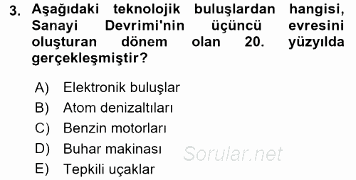 Ekonominin Güncel Sorunları 2017 - 2018 Ara Sınavı 3.Soru