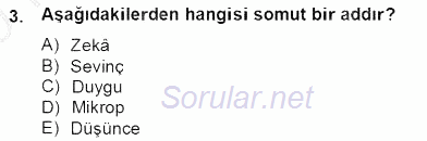 Türkçe Biçim Bilgisi 2012 - 2013 Dönem Sonu Sınavı 3.Soru