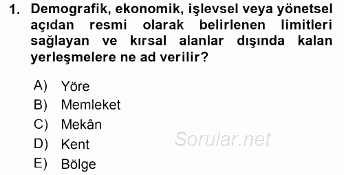 Restorasyon ve Koruma İlkeleri 2015 - 2016 Ara Sınavı 1.Soru