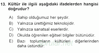 Sözlü ve Sözsüz İletişim 2015 - 2016 Ara Sınavı 13.Soru