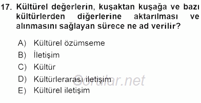 Sözlü ve Sözsüz İletişim 2015 - 2016 Ara Sınavı 17.Soru