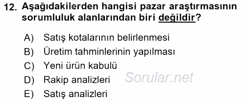 Uluslararası İşletmecilik 2017 - 2018 Dönem Sonu Sınavı 12.Soru