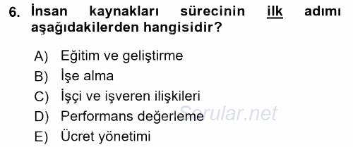Uluslararası İşletmecilik 2017 - 2018 Dönem Sonu Sınavı 6.Soru