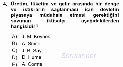 Endüstri Sosyolojisi 2015 - 2016 Ara Sınavı 4.Soru