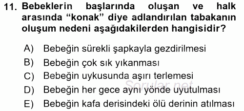 Özel Gereksinimli Bireyler ve Bakım Hizmetleri 2016 - 2017 Dönem Sonu Sınavı 11.Soru