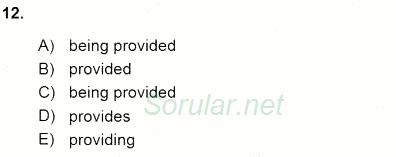 Pedagojik Gramer 1 2015 - 2016 Ara Sınavı 12.Soru