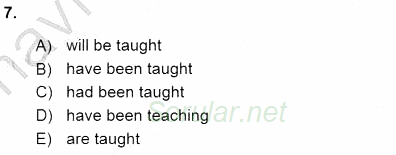 Pedagojik Gramer 1 2015 - 2016 Ara Sınavı 7.Soru