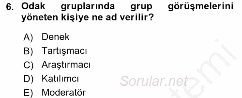 Uluslararası İlişkilerde Araştırma Yöntemleri 2016 - 2017 3 Ders Sınavı 6.Soru