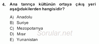 Türkiye´nin Kültürel Mirası 2 2013 - 2014 Ara Sınavı 4.Soru Türkiye´nin Kültürel Mirası 2 2013 - 2014 Ara Sınavı 4.Soru